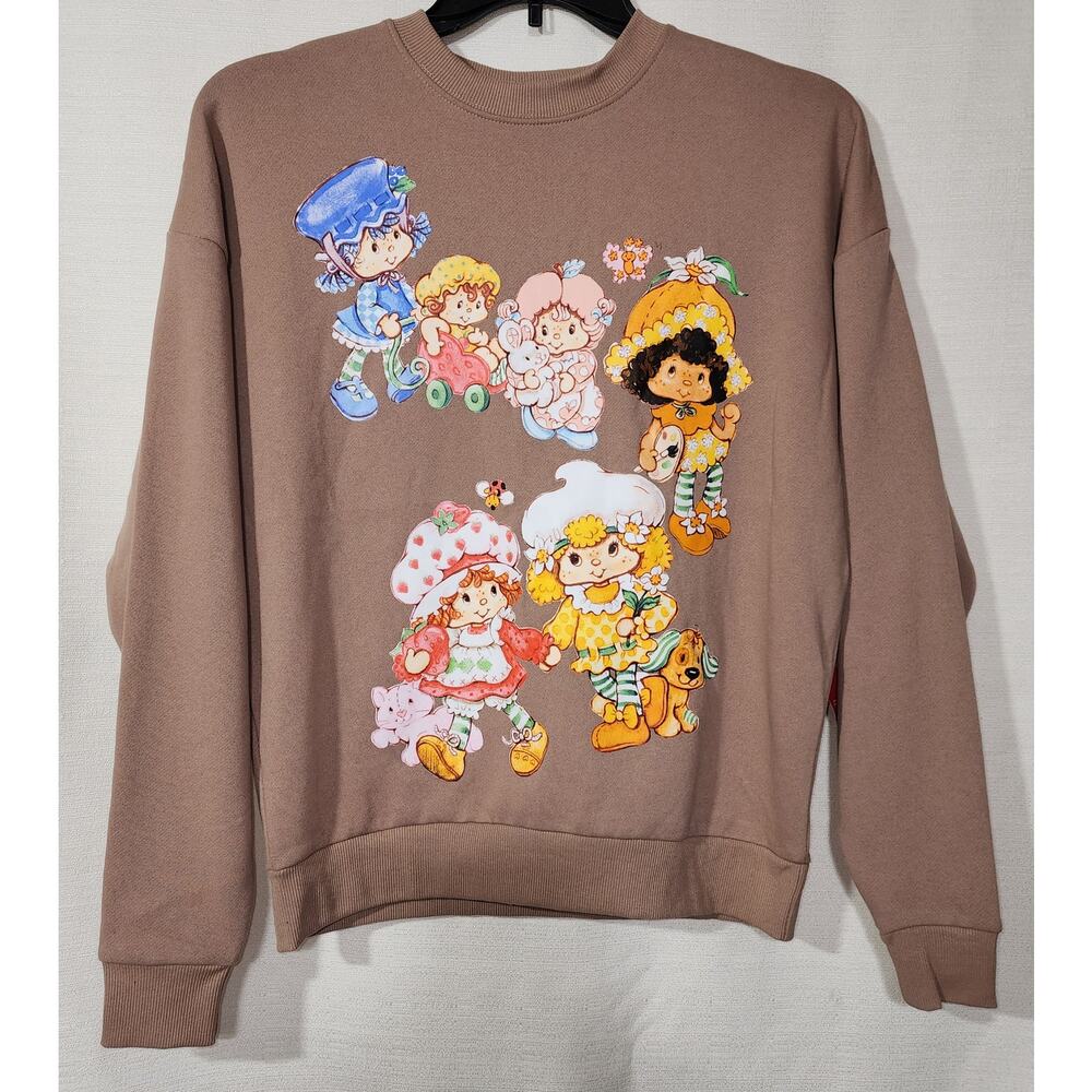 Strawberry shortcake pink sweatshirt women's size XS